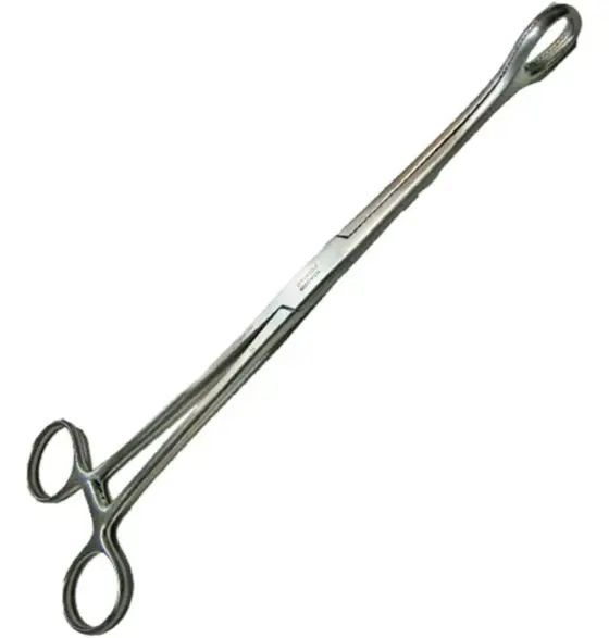 [5-46] Pinza Porta Esponjas Forester Recta 24 Cm. Estriada. H.S.