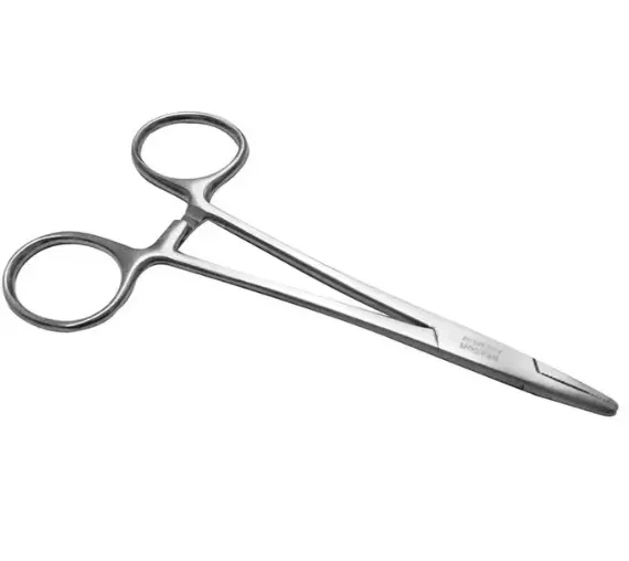 Porta Agujas Mayo-Hegar 20 Cm, Recto, Con Ranura Central Y Estrias Cruzadas. H.S.