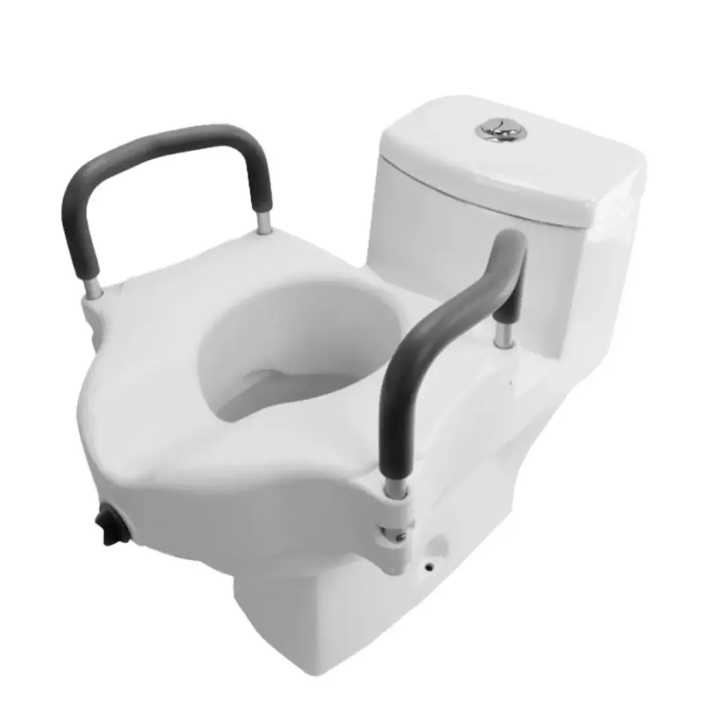 [AWC05] Asiento de Inodoro Elevado con Reposabrazos Aumento de baño