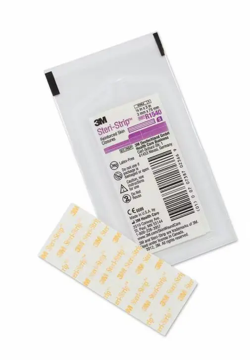 [R1540] Steri Strip reforzado 1.2 x 10 cm sobre c/3 cintas