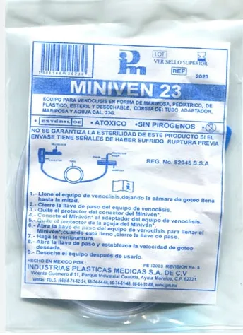 Equipo P/venoclisis Mariposa (miniven) No.23