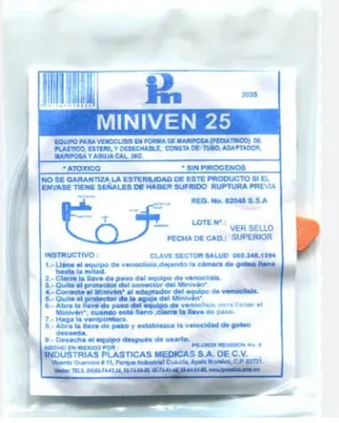[IM2025] Equipo P/venoclisis Mariposa (miniven) No.25