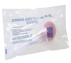 [EDAA02501] Jeringa Asepto De Plastico 60 ml. Desechable No Esteril