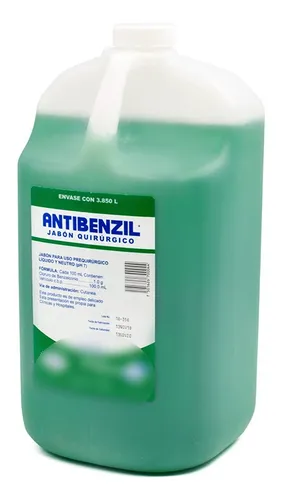 [ALANTJAB385] Antibenzil Jabon Quirurgico Galon (cloruro De Benzalconio 1%) 3.85 Lt