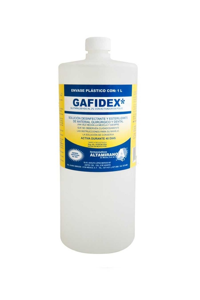 Gafidex Litro (glutaraldheido Al 2%) 1 LITRO
