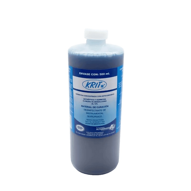 KRIT 500 ML (CLORURO DE BENZALCONIO AL 12%) 500 ML.
