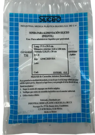 [IM3004] Sonda Para Alimentacion 8 Fr (731) 38.5 cms