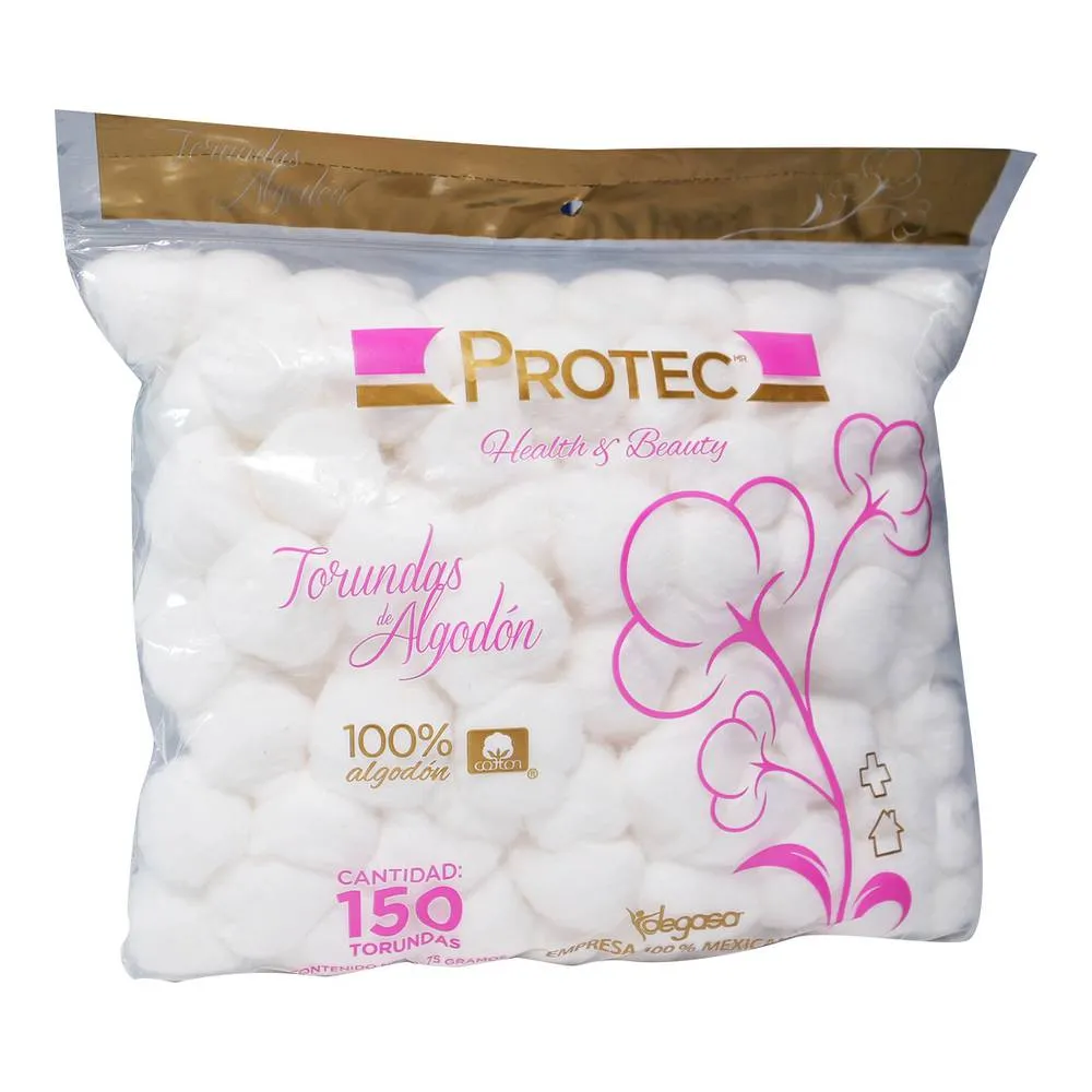 Torundas de Algodón Degasa Protec 75g c/150