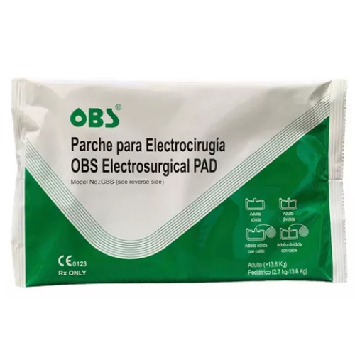 PARCHE PARA ELECTROCIRUGÍA OBS