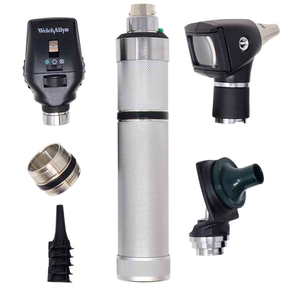 [WA97210-C] Estuche De Diagnostico Recargable Halogeno 3.5V Oftalmo Coaxial Otoscopio 20000 Rinoscopio