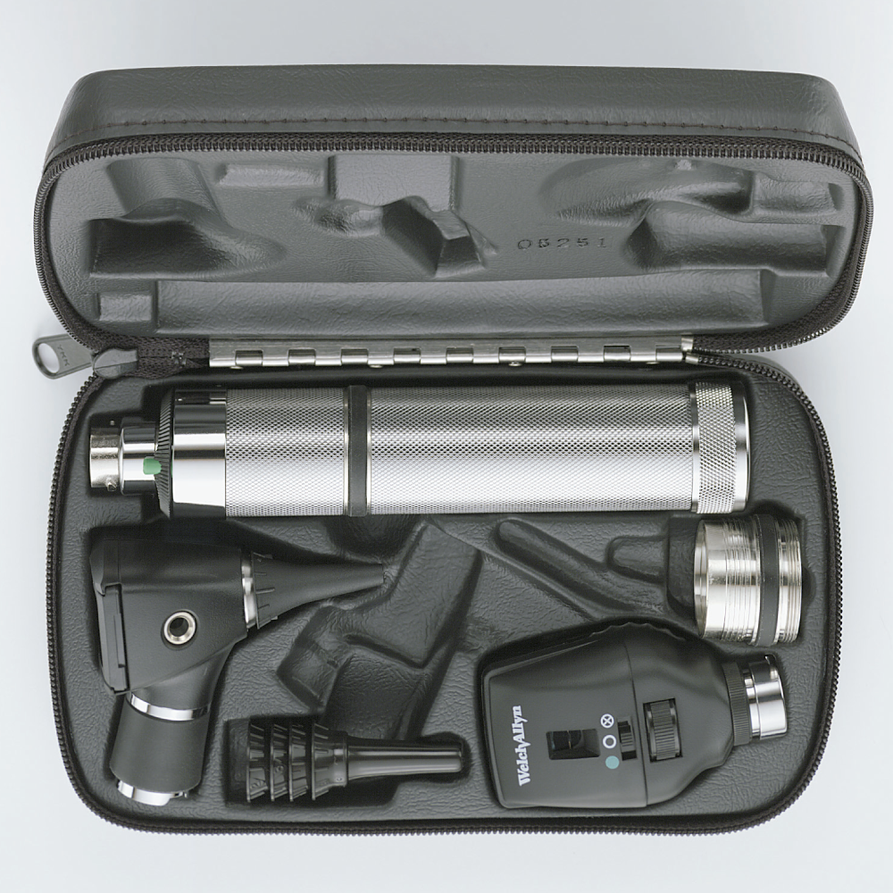 [WA97200-C] Estuche De Diagnostico Recargable Halogeno 3.5V Oftalmo Coaxial Y Convertidor Bateria C