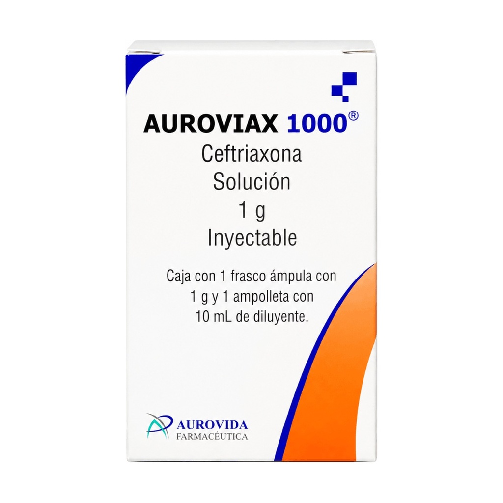 AUROVIAX CEFTRIAXONA  I.V. 1 FA 1G/10 ML.
