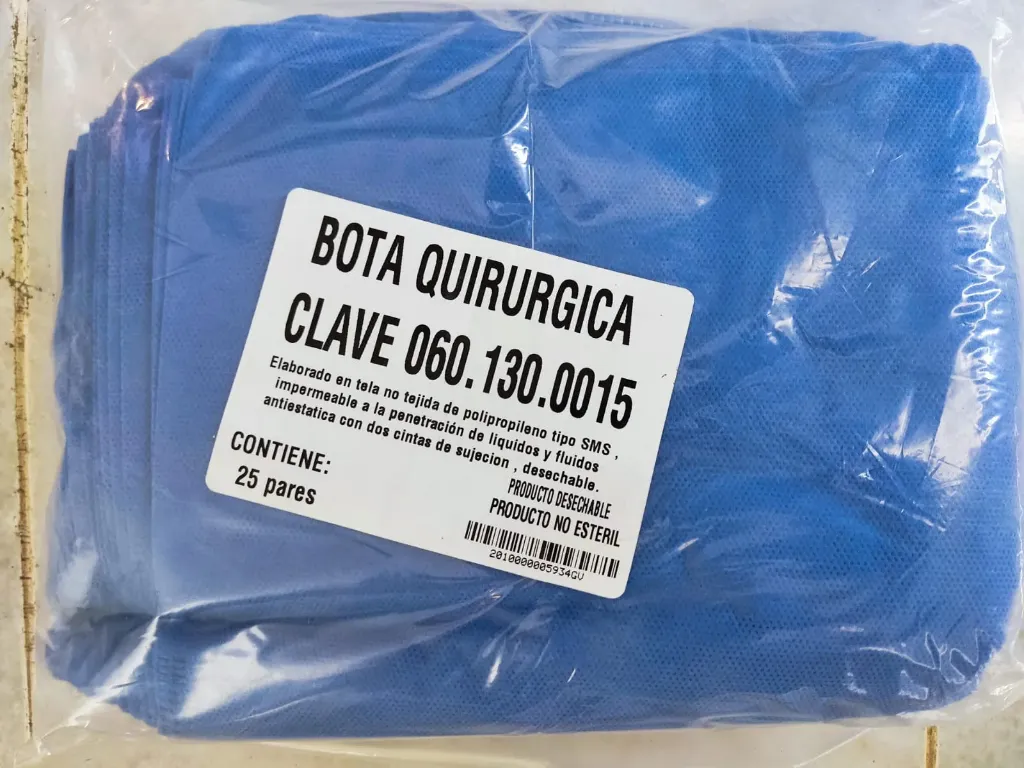 Bota para cirujano sin plantilla c/25 pares SMS