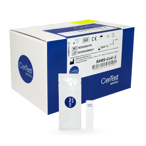 PRUEBA INMUNOCROMATOGRAFICA PARA SARS COV 2 AG CERTEST
