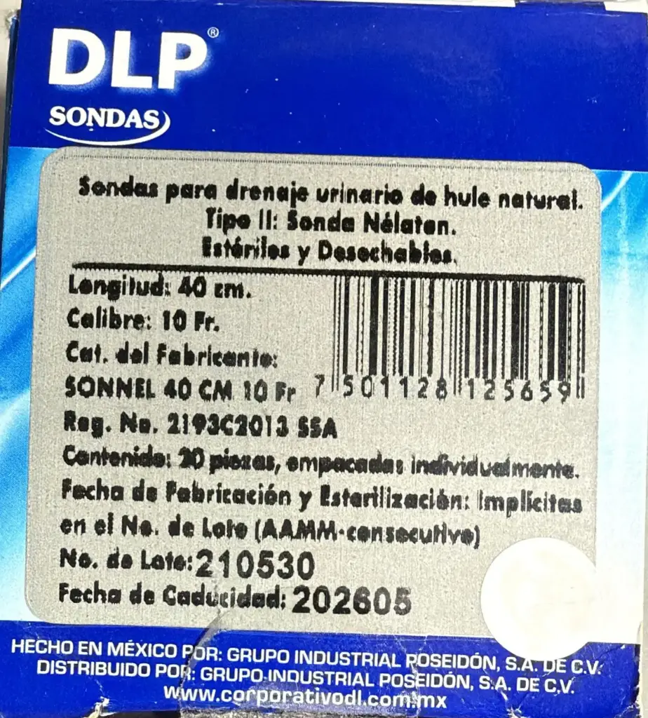Sonda Nélaton 40 Cm 10 Fr DL