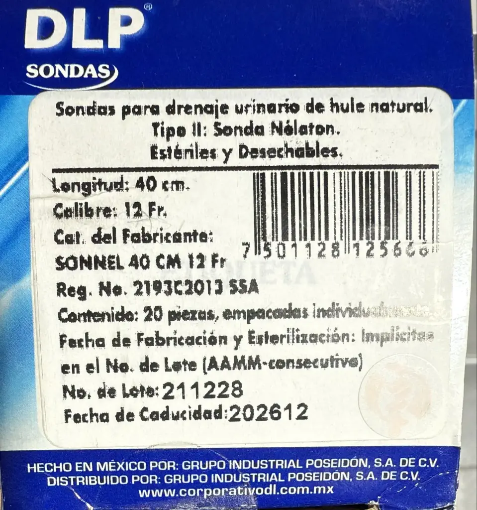[DL0067] Sonda Nélaton 40 Cm 12 Fr DL