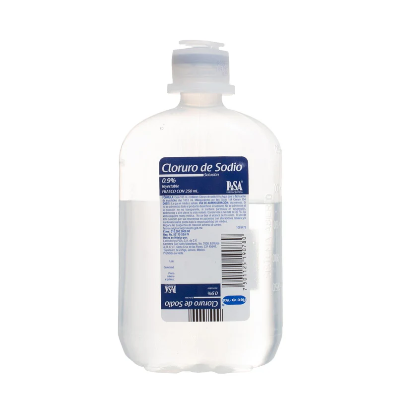 SOLUCIÓN CS PISA 0.9% 250 ML  CLORURO DE SODIO