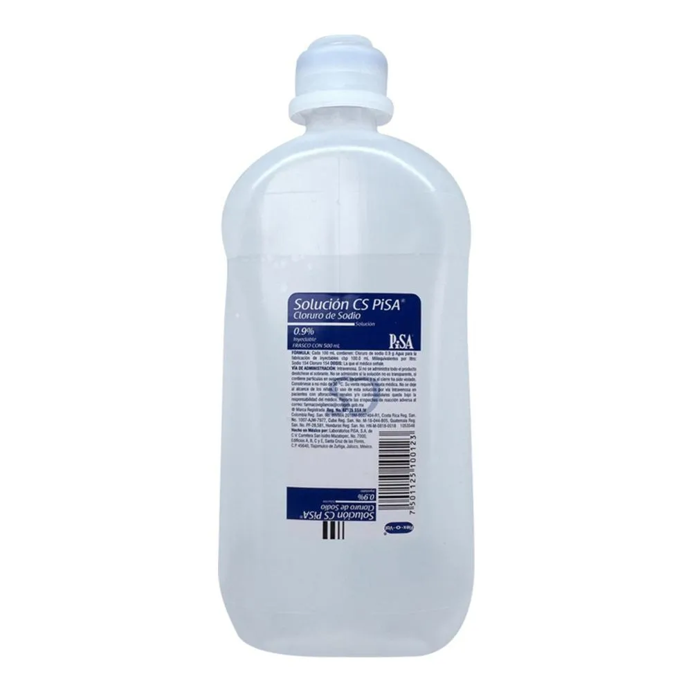 SOLUCION CS PISA 0.9% 500 ML CLORURO DE SODIO