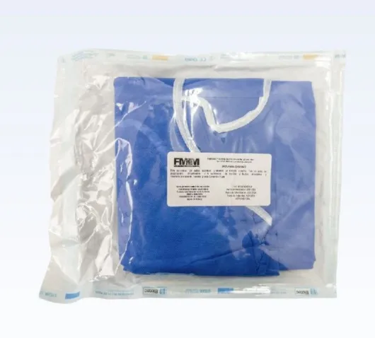 [MM04] Bata cirujano estéril tela SMS 30 grs con toalla de mano para secado, paq. individual