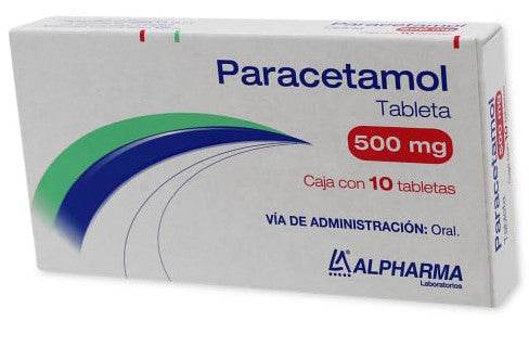 Paracetamol 500 Mg 10 Tabletas Genérico Alpharma