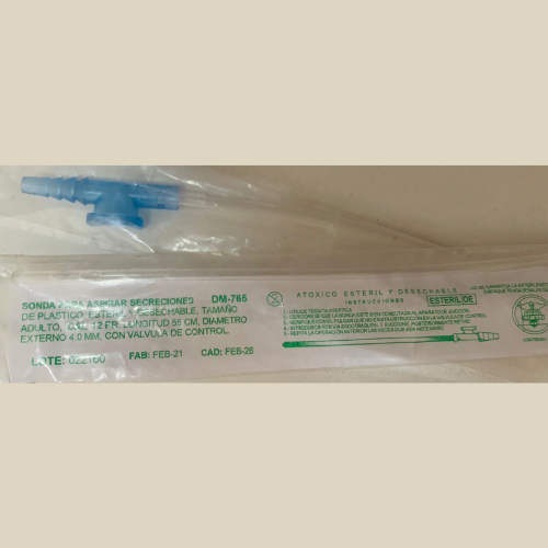 SONDA PARA ASPIRAR SECRECIONES 12 FR DM-765 DIP MAC