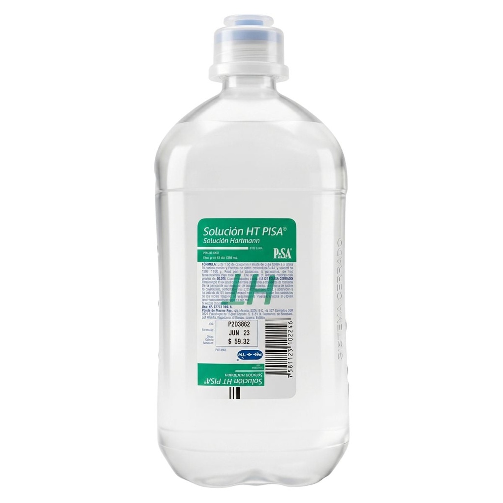[HT500PISA] Solución HT Hartmann 500 ML Pisa