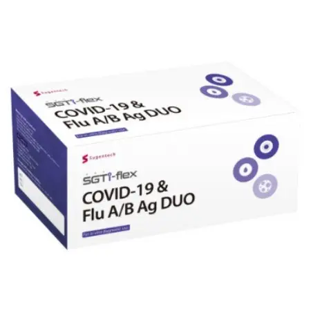 Prueba de Covid e Influenza A+B kit con 25