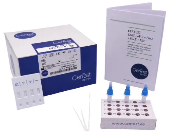 [SV862001PC] SARS-CoV-2 + RSV + Influenza A+B - CerTest