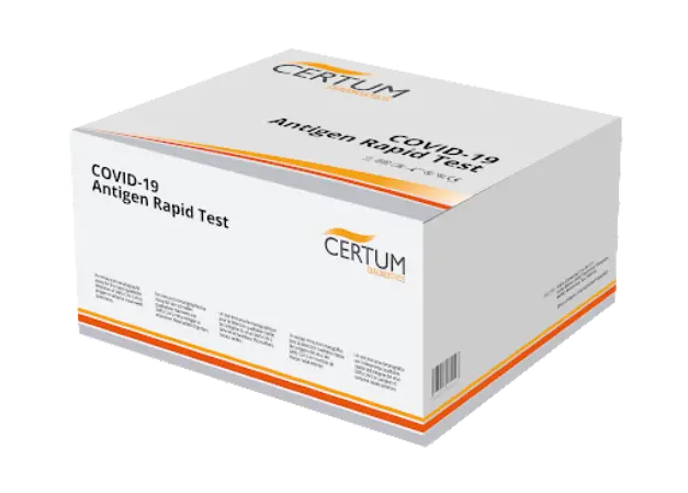 Prueba de Antigenos para deteccion de Covid-19 en Cassette - Caja con 20 pruebas - Certum