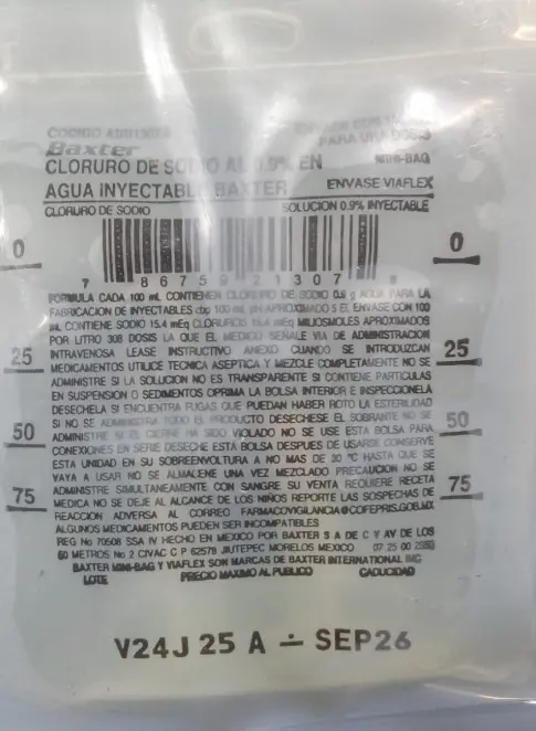 [CS100] Solución CS 100 ML (Cloruro de Sodio)