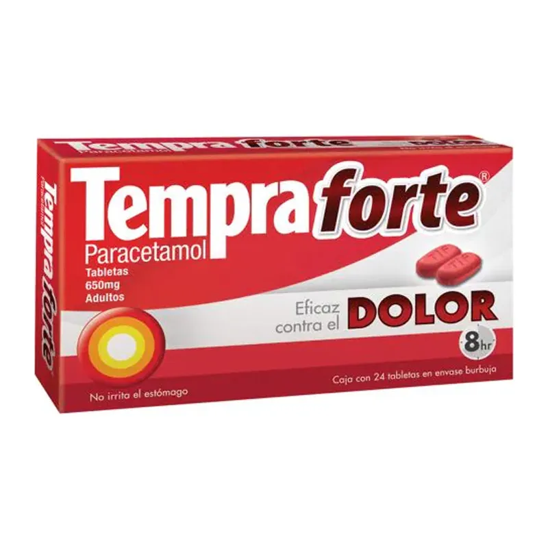 Tempra Forte Dolor 650 Mg 24 Tabletas