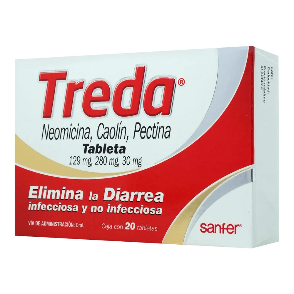 Treda 129/280/30 Mg 20 Tabletas