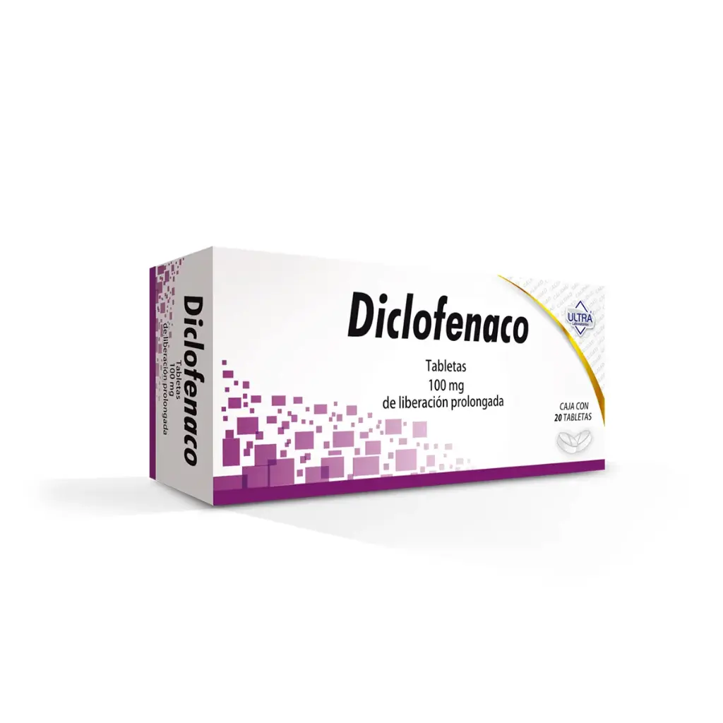 [7502216802919] Diclofenaco 100 Mg 20 Tabletas