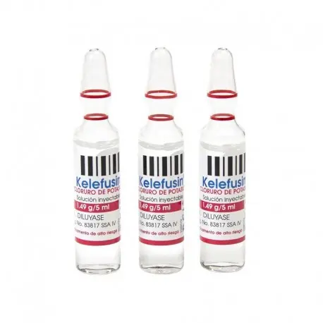 Cloruro De Potasio 1.49 g/5ml C/1 Amp Kelefusin