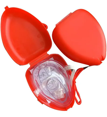 Mascarilla Rcp Primeros Auxilios Portatil RESCUE MASK RED