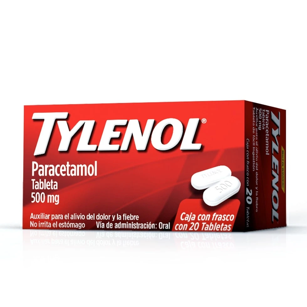Tylenol Caplets 500 Mg 20 Tabletas
