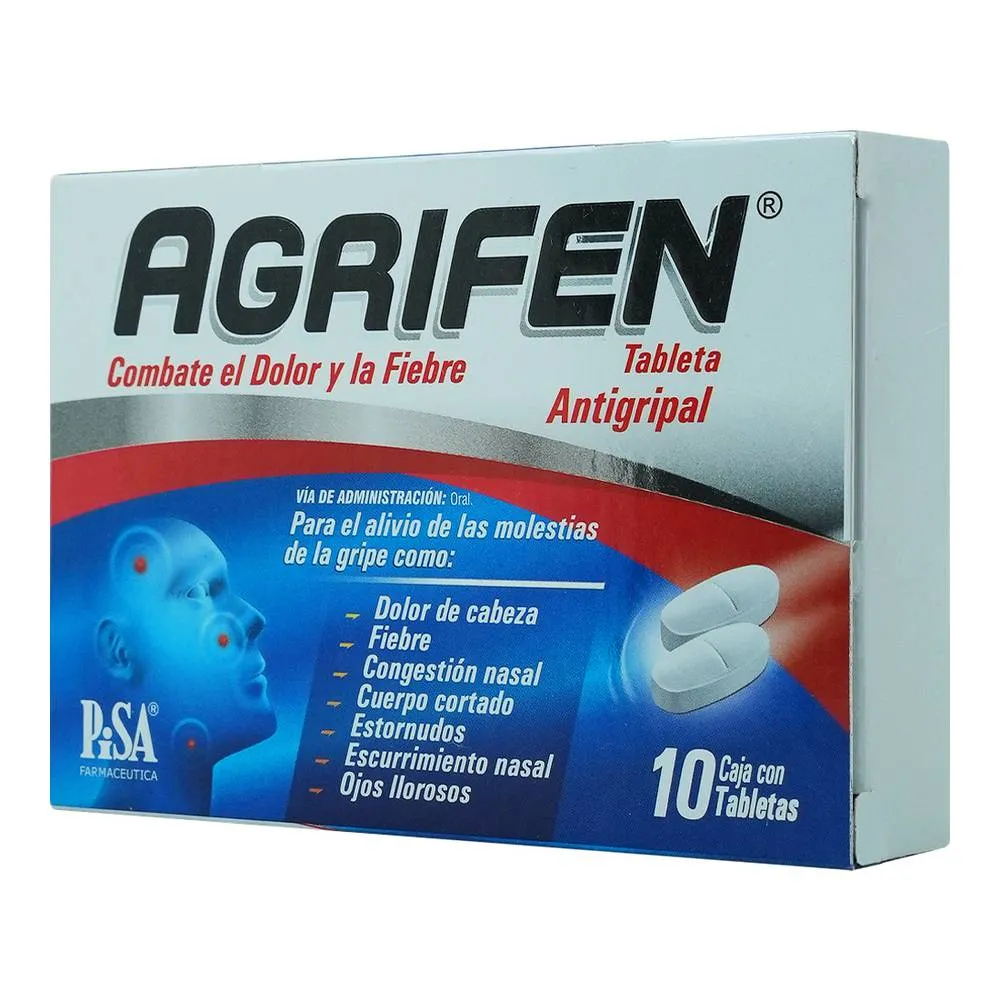 Agrifen 500/25/5/4 Mg 10 Tabletas
