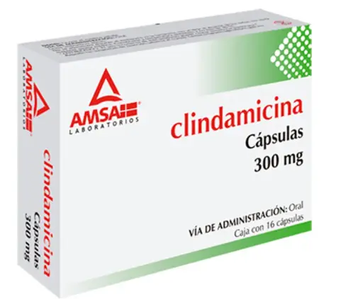 Clindamicina Cap 300 Mg Caja Con 16 Cap