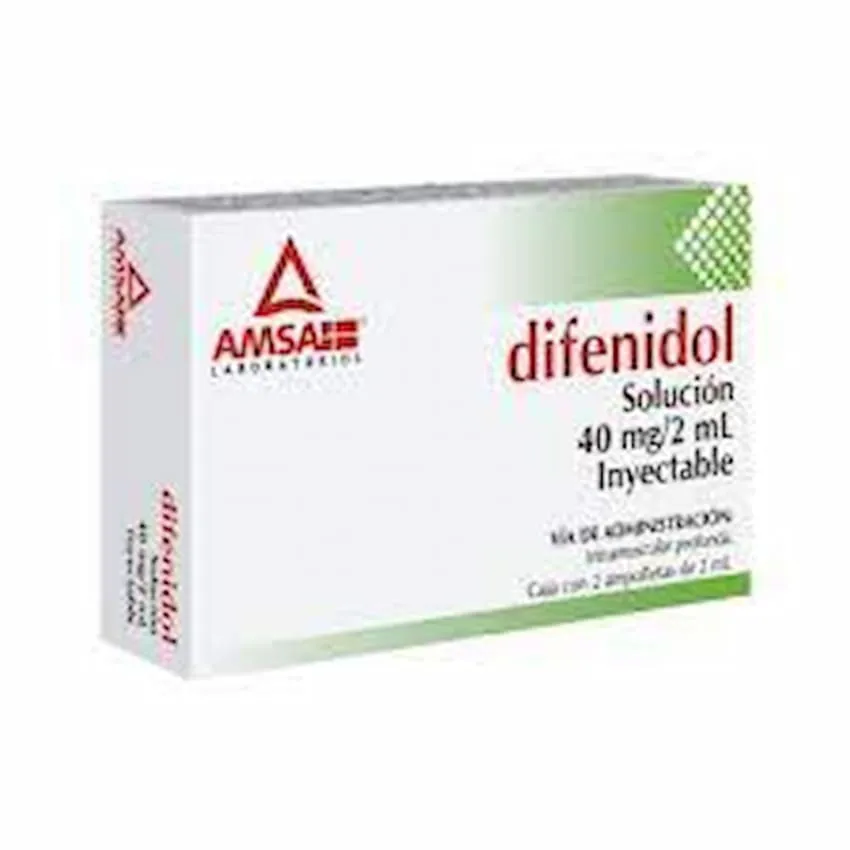 DIFENIDOL 40 MG C/2 AMP SOL. INY