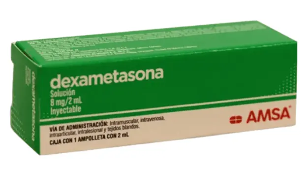 DEXAMETASONA 8 MG/2 ML C/1 AMP