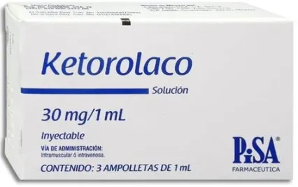 KETOROLACO 30 MG/1 ML C/3 AMP PISA