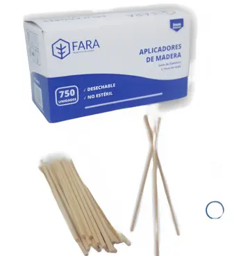Aplicador De Madera Con Algodon