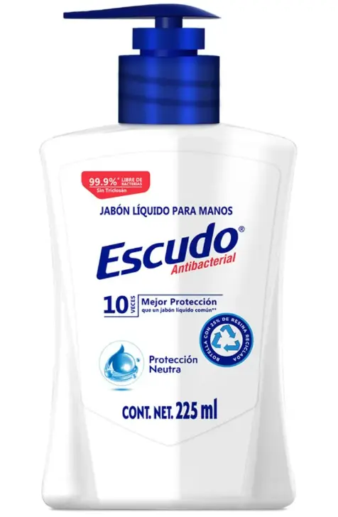 Jabon Liq Escudo Blanco Neut 225ml