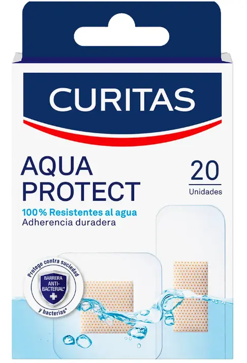 Curitas Aqua Prot Resis Agua 20 pza