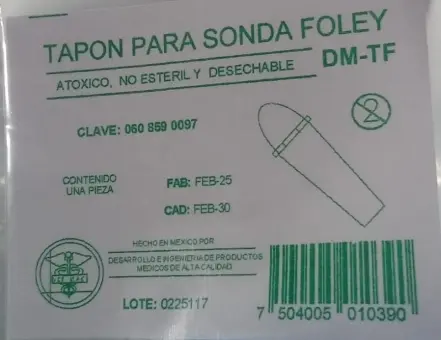 Tapón Para Sonda Foley