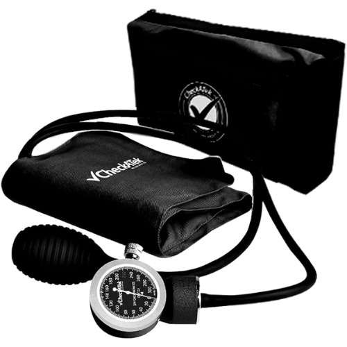 KIT SIMPLE BAUMANOMETRO ANEROIDE NEGRO CHECKATEK 1 PIEZA