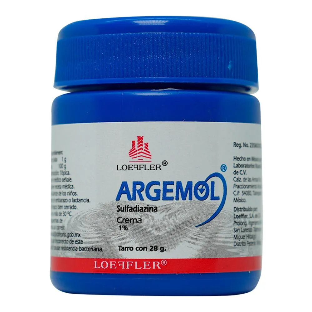 [27501-161025] Argemol Sulfadiazina Crema 1% 28g ( quemaduras )