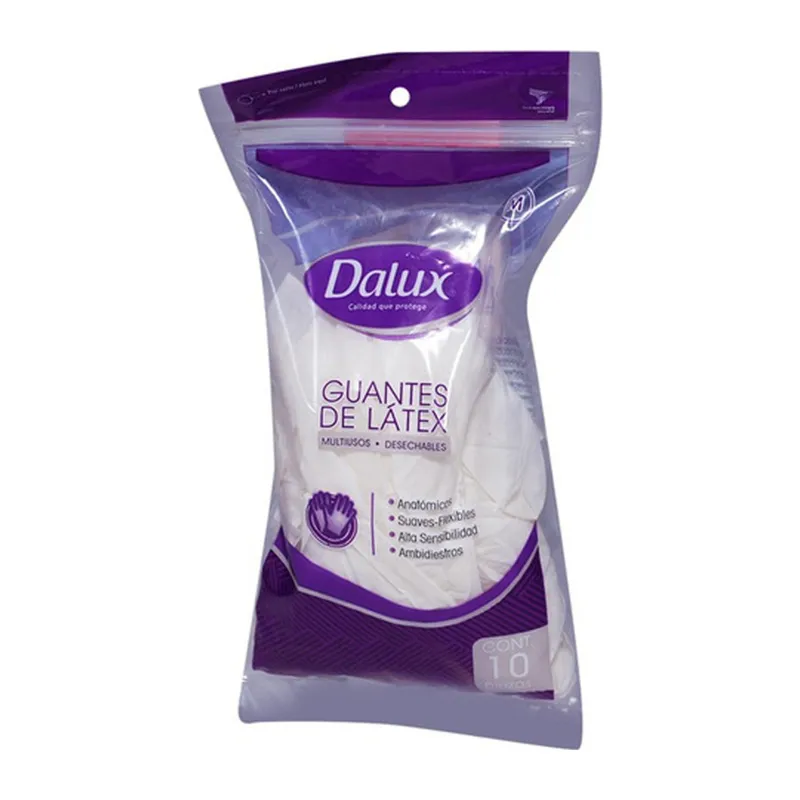 Guante de Látex Bolsa c/10 No esteril (M)