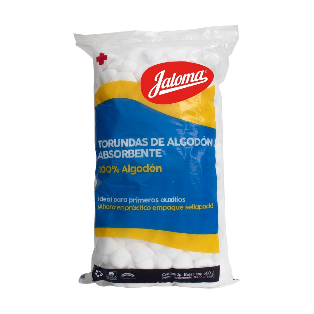 TORUNDAS ALGODON ABS JALOMA 500 G