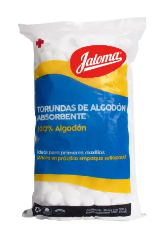 TORUNDAS ALGODON ABS JALOMA 500 G